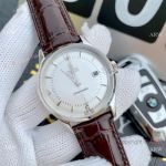 Omega Seamaster Replica Wristwatch SS Brown Leather Band